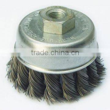 Durable Twisted Knot Steel Wire Cup Brush