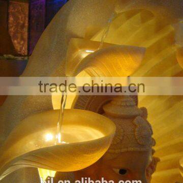 Cheap Price Desktop Water Fountain God Ganesh Statue With Led Light
