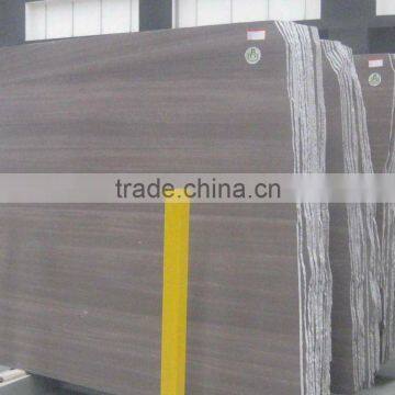 Purple and brown wooden sandstone tile slab wall cladding