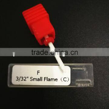 Fine Type Small Flame Head Diameter 2.0MM Polishing Drill Nail Ceramic Drill Bit photo-2