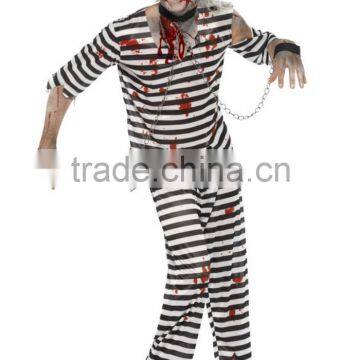 Day Of The Dead Convict Costume Halloween Fancy Dress