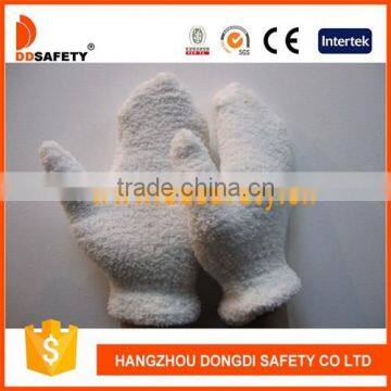 DDSAFETY White Velvet Glove Winter Glove White Daily Gloves