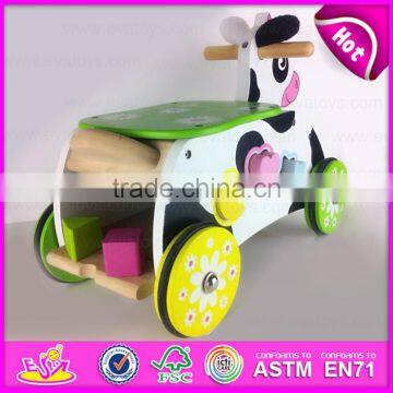 2015 Excellent Useful Kids Wooden Tricycle With Blocks W16A019 photo-3
