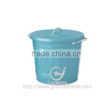 home galvanized metal color storage bin