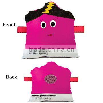 Smile Face Music MP3 MP4 Phone Cushion Speakers