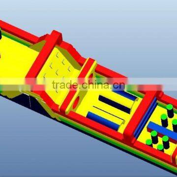 Customized boot camp inflatable obstacle course cheap on sale