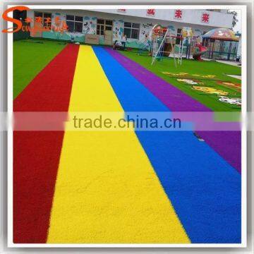 Wholesale Color Artificial Grass Landscaping Plastic Lawn Artificial Grass for Futsal Encryption Green Artificial Grass Factory photo-4