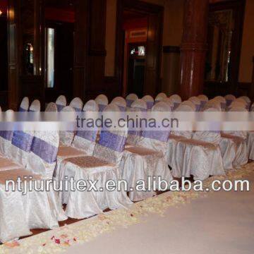 standard white damask chair cover