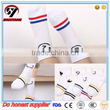 Quality wholesale lovely custom organic cotton baby socks cartoon tube sock/ baby short tube socks