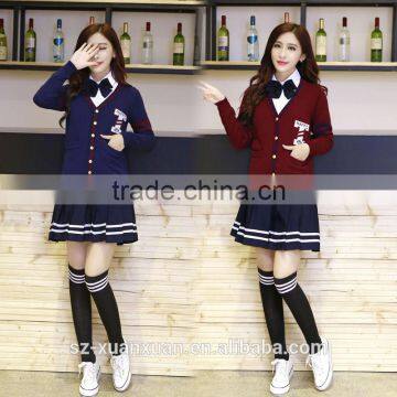 Custom New Design Fashion High School Uniform for Girls and Boys