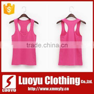 95%cotton5%elastane Womens Blank Tank Top photo-2