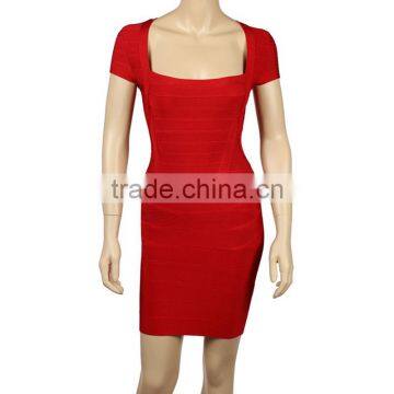 Black/Red/Black Cap Sleeve 2014 Sexy Mini Bodycon Women Rayon HL Bandage Dress Party Dress photo-5