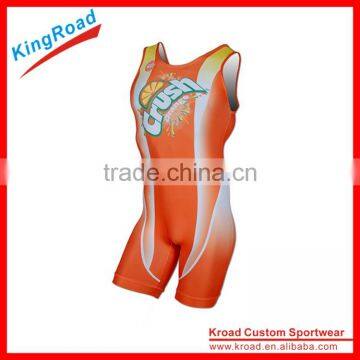 Custom Design Lycra Wrestling Singlet Women's Wrestling Clothes photo-2