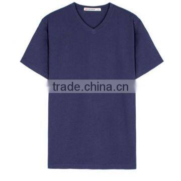 Zm35432a Wholesale Plain White Shirts Fashion v Neck t Shirt photo-3