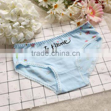 2017 New Gift Box Cotton Lady Underwear Cute Cotton Lace Sexy Girl Briefs Panties photo-5