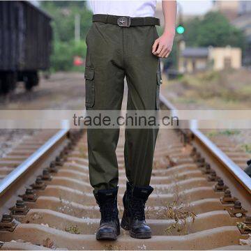 Juqian Workwerar Stylish Casual Quality Quick Drying Green Multi-pockets Work Pants Mens With Knee Pad photo-2