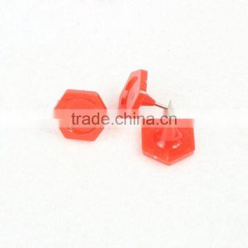 Multi Color Plastic Flatback Head Thumb Tacks for Office Supplies photo-2