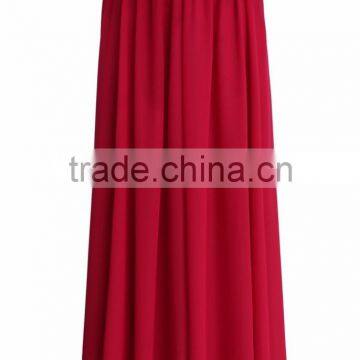 Women Wholesale Elastic Wasitband Long Skirt Fashion Chiffon Maxi Skirt 2016 photo-6