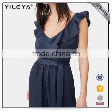 2017 Summer Fashion Long Floral Sexy Women Jumpsuit photo-3