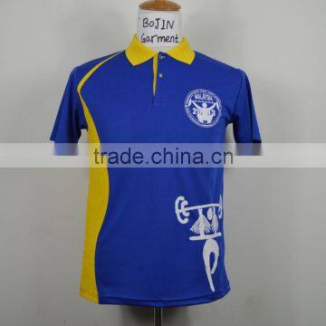 Custom 100% Polyester Dry Fit Bowling Polo Shirt