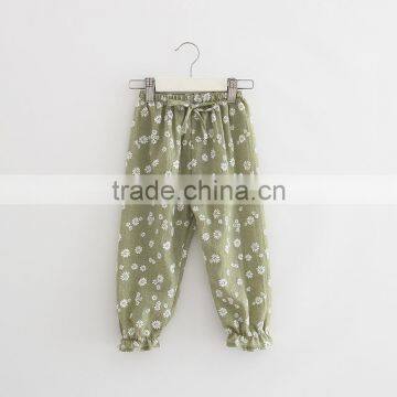 Wholesale Summer Loose Style Floral Girl Leggings High Quality Kids Legging Pants photo-2