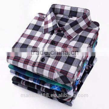 flannel shirt for men clothes new fashion causal shirt for men 100% cotton boys fancy shirts