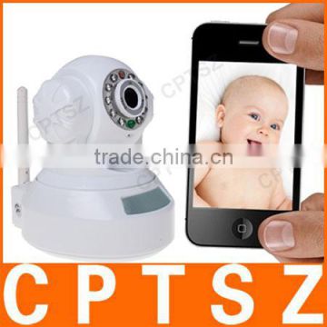 Best Selling Wireless P2P MJPEG Infrared Network IP Camera with QR Code Supporting Mobile Viewing, Long Range Baby Monitor