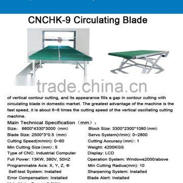 CNCHK-9 CNC Vertical Contour Foam Cutting Machine With Circulating Blades photo-2