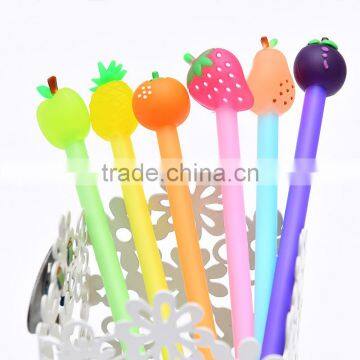 Gel Pen Friction Erasable Disappearing Ink Pen by Friction Cute Fruits Apple Strawberry photo-3