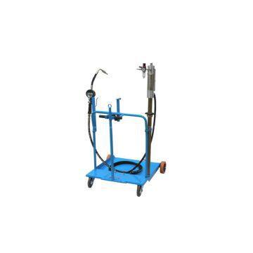 Mobile oil dispenser for hand truck 180/220 kg composed of pump 18 l/min Ratio. 5:1