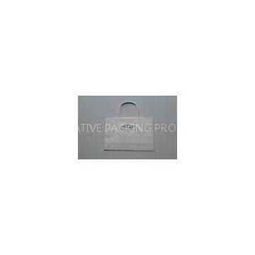 White Paper Carrier Bags Artpaper Button Closure Matte Lamination