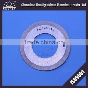 OEM factory high quality stainless round knives for cutting leather