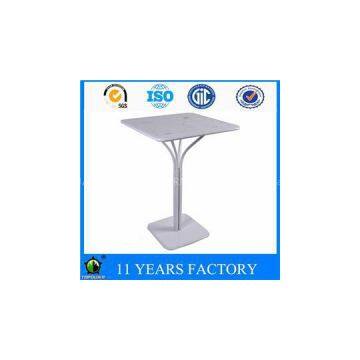 Metal Industrial Counter Height Bistro Square Hotel Bar Table For Sale