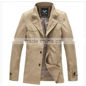 DongGuan Manufacture Portrait Buttons Causal Jacket For Men