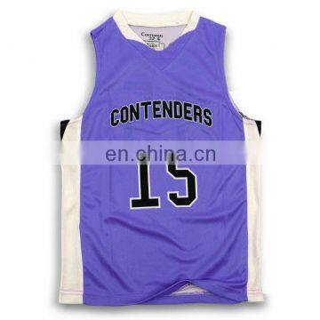 sublimation custom sleevesless best design basketball shirt