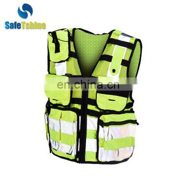 competitive hot product hunting multi pockets reflective vest