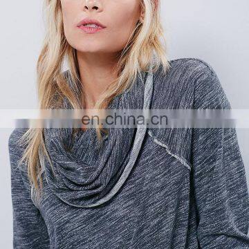 Long Raglan Sleeves Oversized Turtleneck Knitted Slouchy Pullover photo-3
