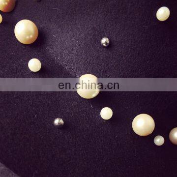 New Style Pearl High Quality Fashinal Felt Fedora Hat photo-6