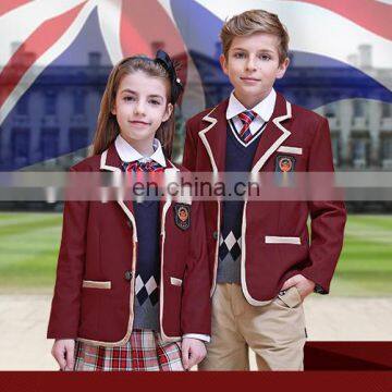 British academism boys girls performance wear suits Fashion slim school uniforms