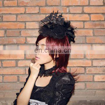 Steampunk Mini Hat Fascinator With Sail Vessel photo-6