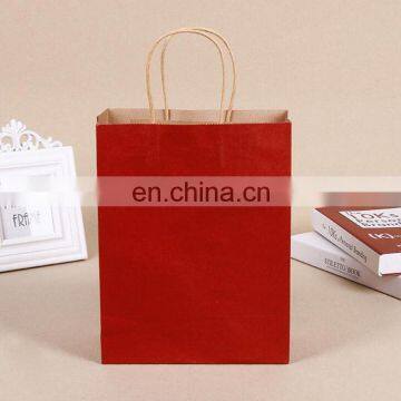 High Quality Customized Metal Bronze Gold / Silver Foil Hot Stamping Embossing Logo Ribbon Handle Bread Candy Packing Paper Bag photo-3