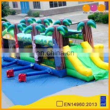 EN14960 certificate aoqi inflatables games kids obstacle course equipment