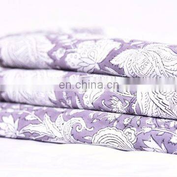 Indian Hand Block 100% Cotton Fabric Crafting Dressmaking Sewing Fabric By Meter Natural Vegetable Print Gray Fabric