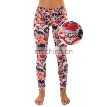 Sexy Compression Tights Dri Fit Running Push up Fitness Womens Printed Always Christmas Leggings photo-6