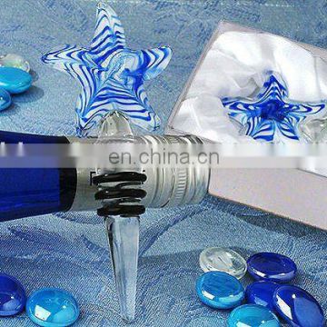 Blue Starfish Wine Stopper