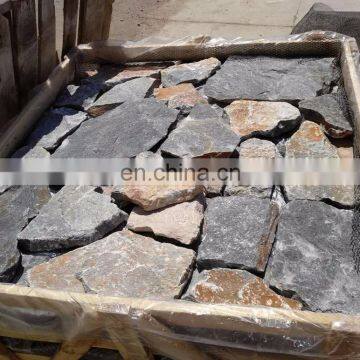 Mixed color limestone flagstone