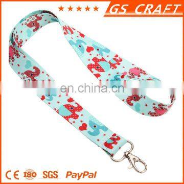 Durable good quality Colorful heated transfer lanyard