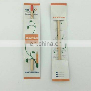 natural promotion wood flower fruit grass sprout growing pencil with seeds