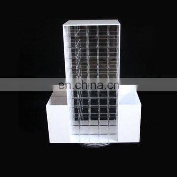 Large factory custom acrylic rotating nail polish display rack