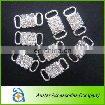 Clear Silver Crystal Rhinestone Swimwear Connector